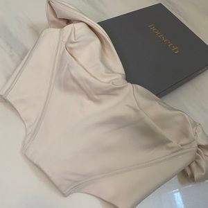 HOUSE OF CB SILVA SATIN CORSET TOP